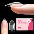 Beetles Tipex Instant Apex Nail Tips – Short Oval, 512 Pcs, 16 Sizes (Pre-Built & Pre-Etched)