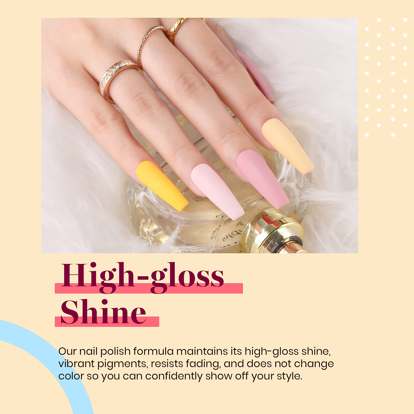 Beetles Yellow Gel Polish – Lemon Chiffon 15ML | Pastel Nail Gel Polish for DIY & Salon