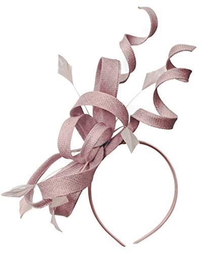 Caprilite Swirl Loop Sinamay Headband Fascinator for Women Wedding Ascot Races