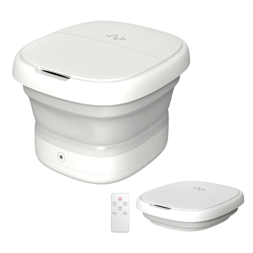 Beici Collapsible Foot Spa Massage — PTC Safety, 3-Level Temp, Remote, Red Light