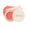 BEIGIC Flush Lip & Cheek Balm | Vegan Buildable Cream Blush in 01 Tulle Peach Coral | Dewy Glow