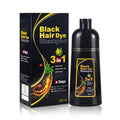 BELEZALIB Instant Black Hair Dye Shampoo - 100% Gray Coverage | 3-in-1 Natural Plant Color, 16.9 fl oz