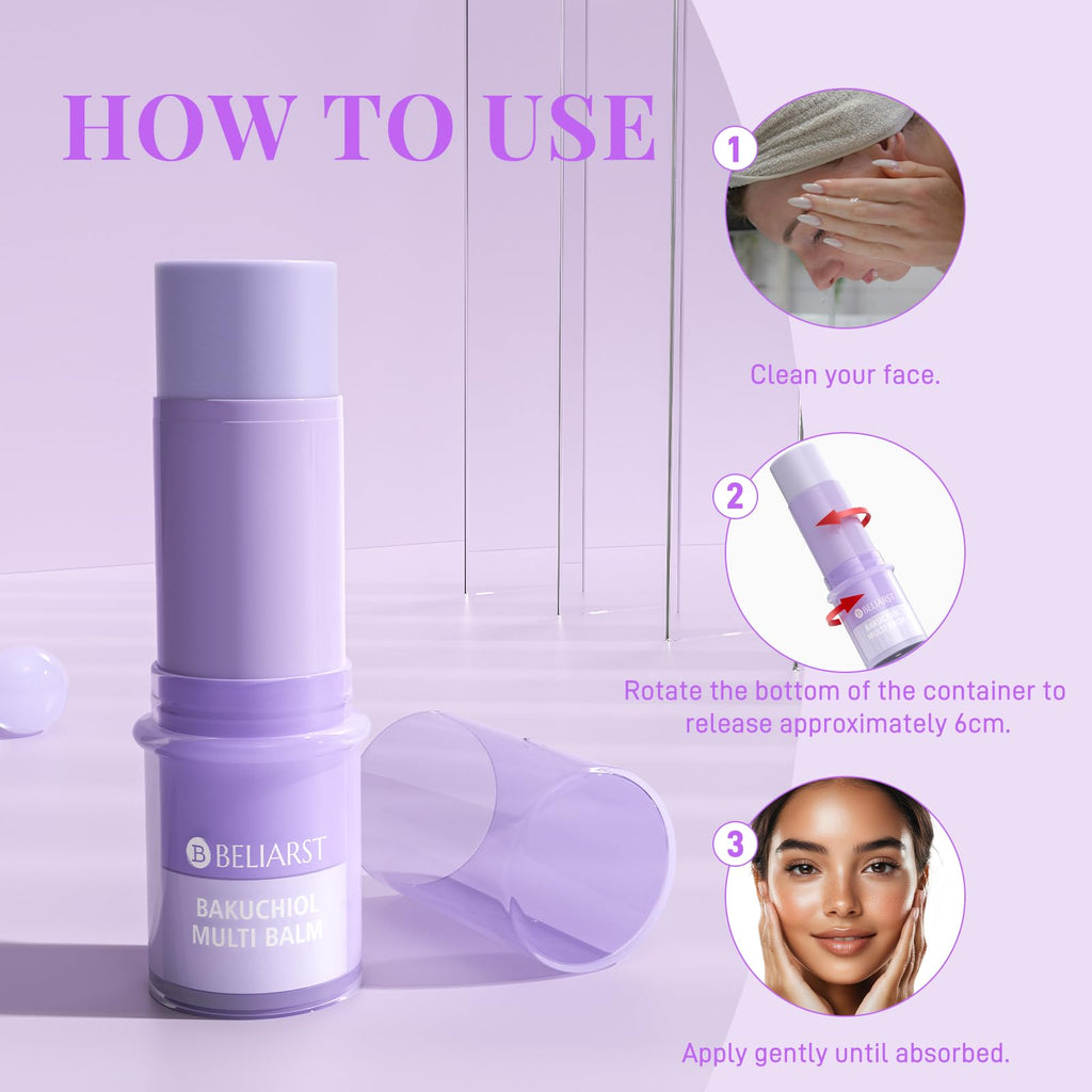 BELIARST Bakuchiol Eye Balm Stick — Retinol Alternative for Dark Circles, Puffiness & Fine Lines (0.32oz/9g)