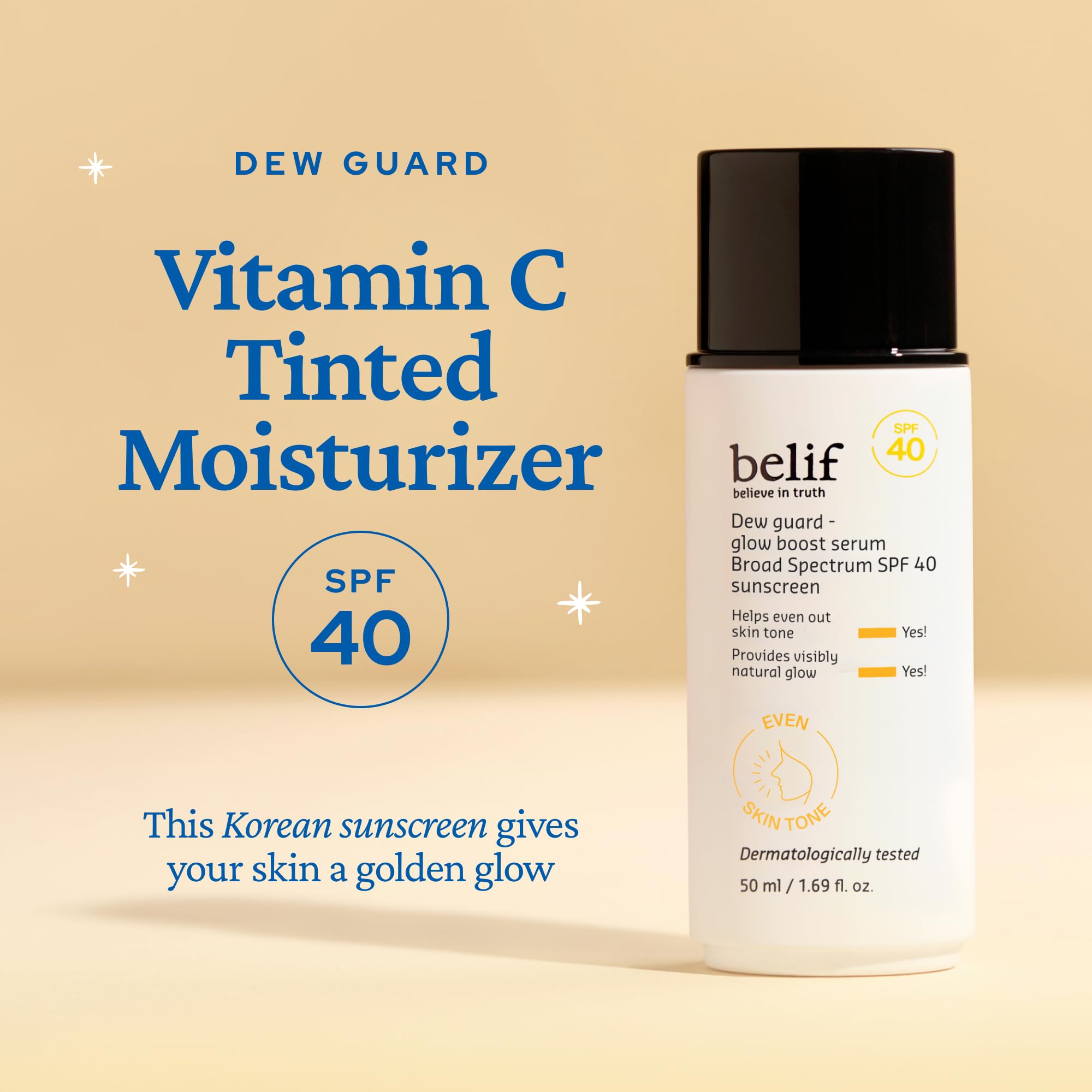 belif Dew Guard Vitamin C Glow Tint SPF 40 – Hydration, Glow & SPF Protection