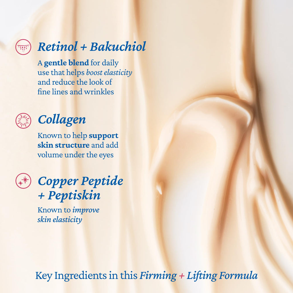 belif Retinol Firming Eye Serum – Aqua Bomb Lifting Eye Gel with Bakuchiol & Peptides