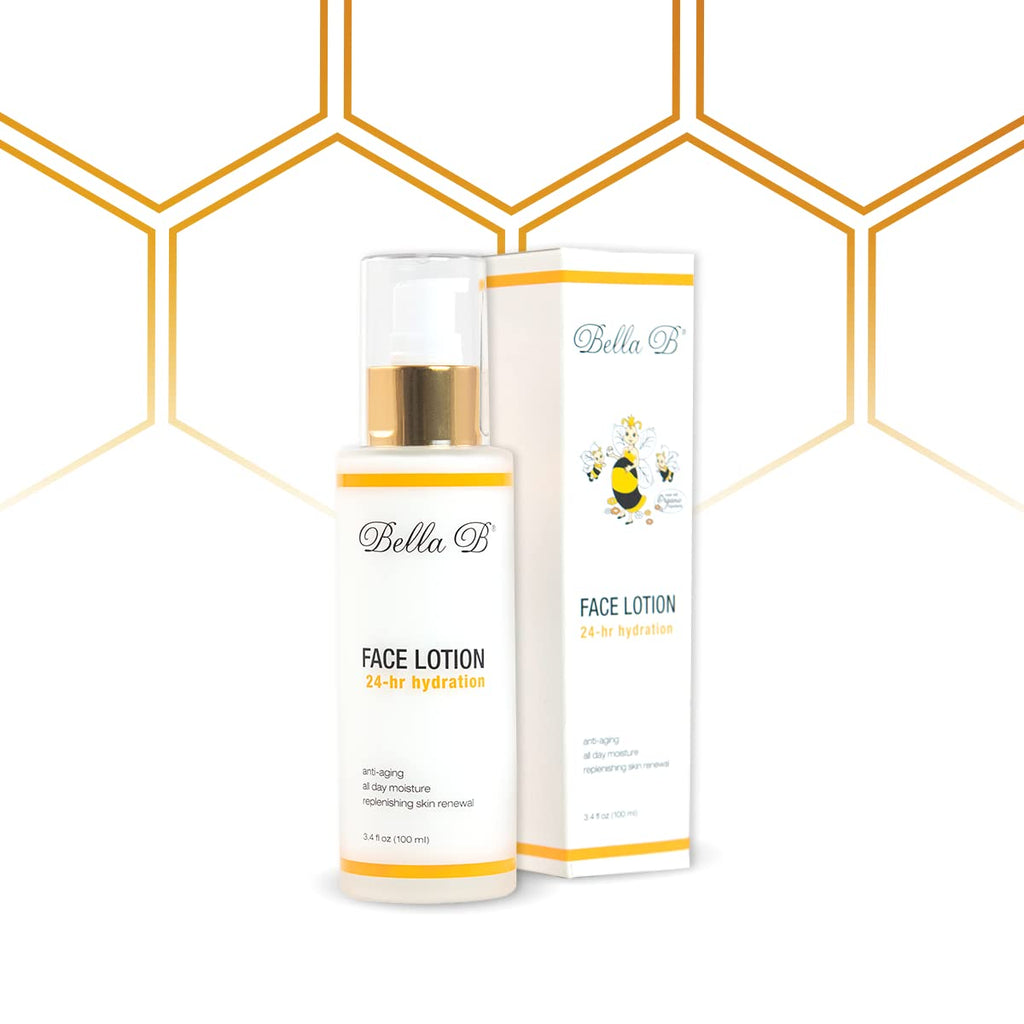 Bella B Face Lotion 3.4 oz – Pregnancy Safe, Natural Moisturizer for Radiant Skin