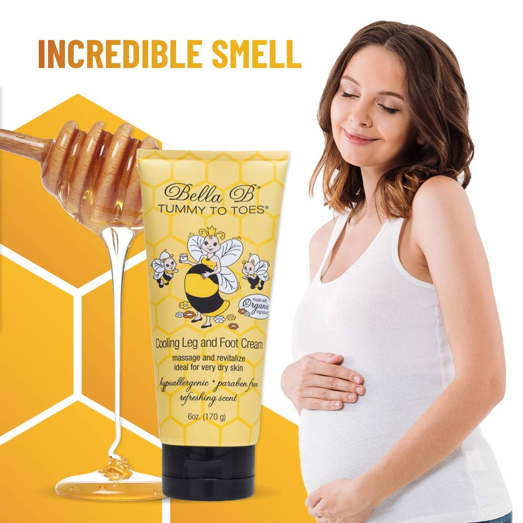 Bella B Pregnancy Leg & Foot Cream 6 oz | Soothing Lotion for Tired Feet