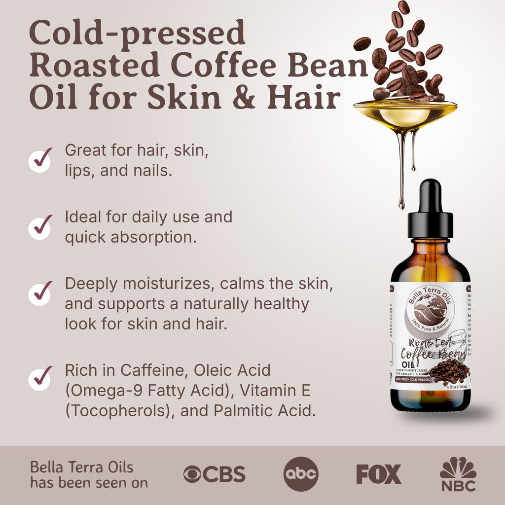 Bella Terra Oils – Roasted Bean Oil 4oz | Flavor Infusion & Skin Nourishment