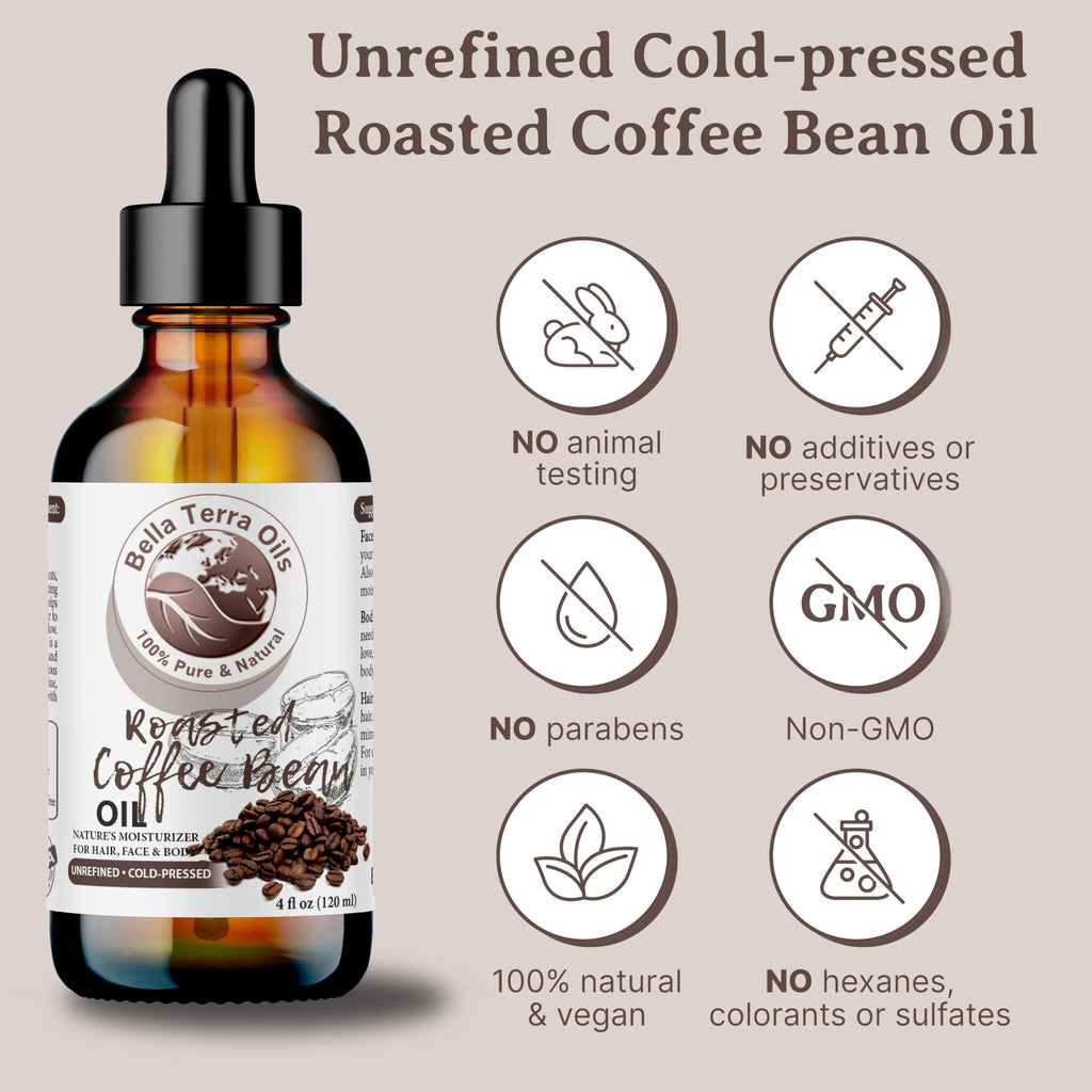 Bella Terra Oils – Roasted Bean Oil 4oz | Flavor Infusion & Skin Nourishment