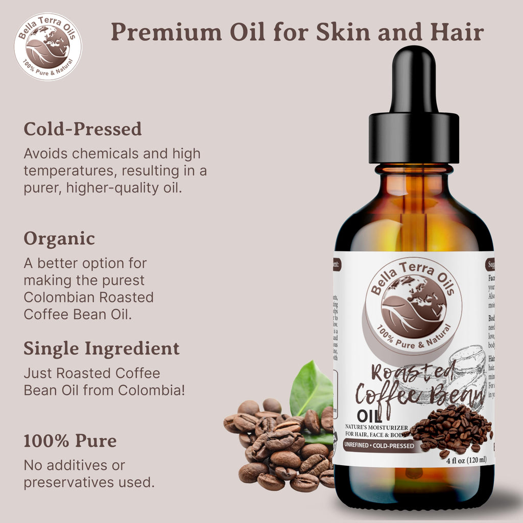 Bella Terra Oils – Roasted Bean Oil 4oz | Flavor Infusion & Skin Nourishment