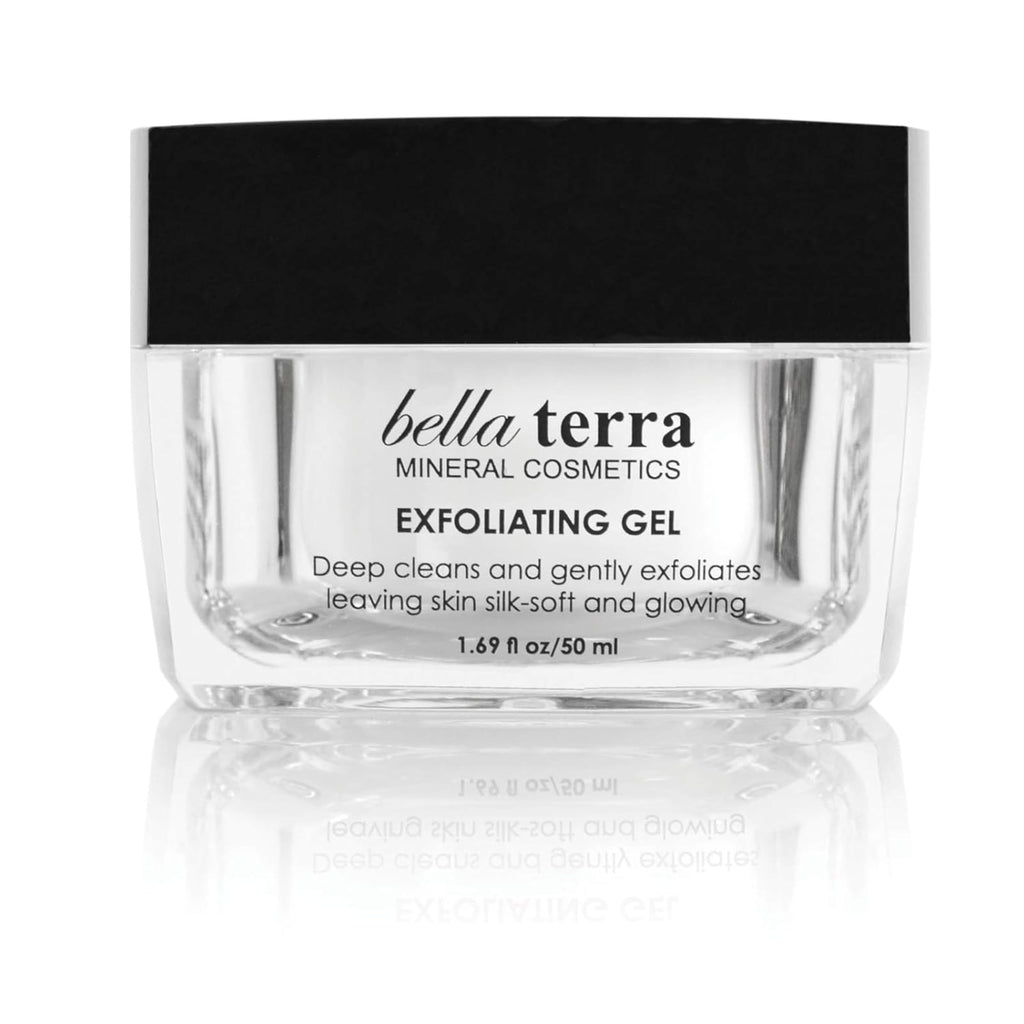 Bellaterra Cosmetics Mineral Exfoliating Gel – Gentle Vegan Facial Exfoliator for All Skin Types