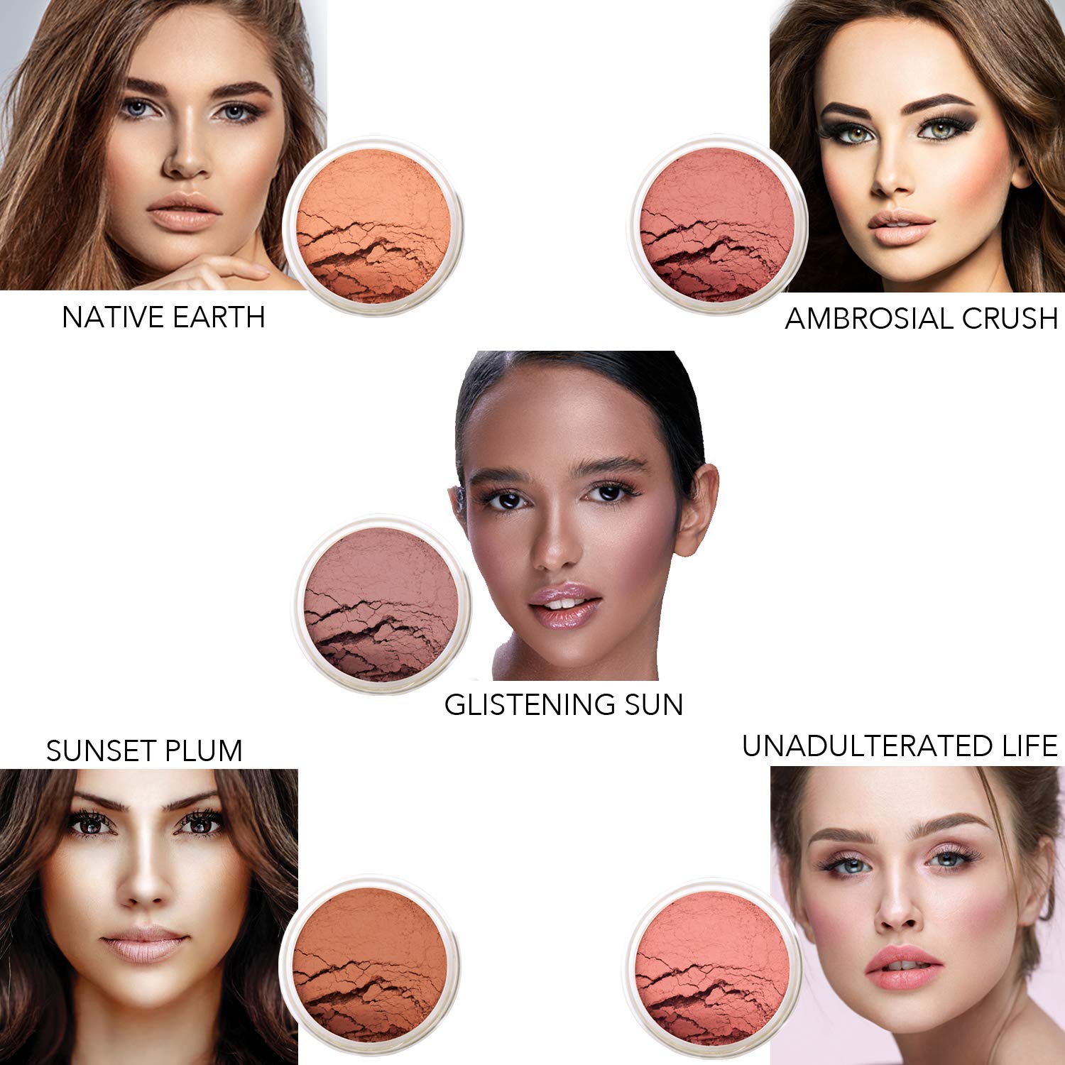 Bellaterra Cosmetics Mineral Loose Blush 9g – Buildable Color, Illuminating Finish