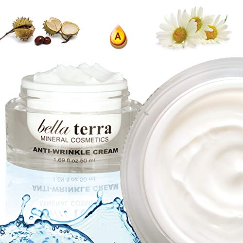 Bellaterra Cosmetics Anti-Wrinkle Face Cream – Hydrating Daily Moisturizer with Retinol, Collagen & Hyaluronic Acid | Vegan & Paraben-Free