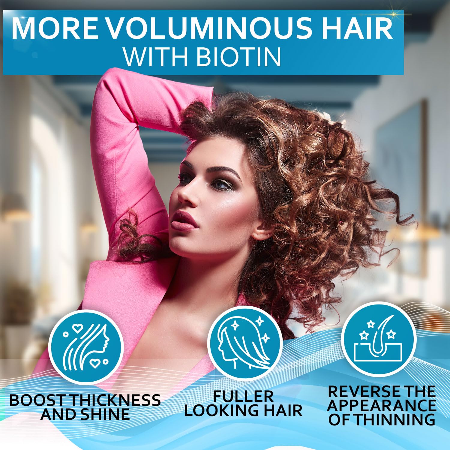 BELLISSO Biotin Heat Protection Hair Spray with Moroccan Argan Oil | Thermal Resistant Leave-In for Frizzy, Black & Curly Hair