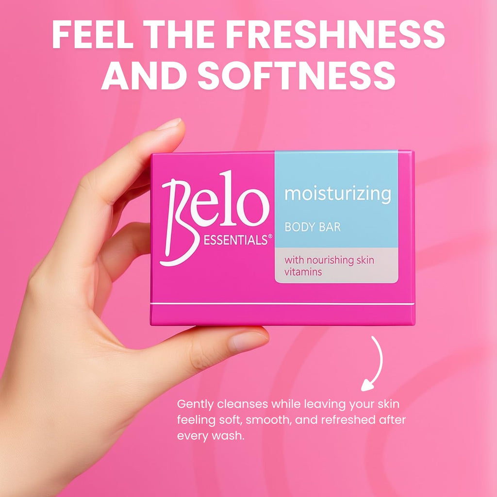 Belo Essentials Moisturizing Whitening Body Bar – 4 x 135g Bars