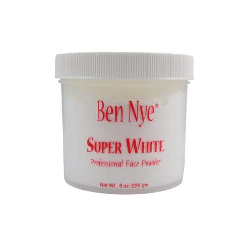 Ben Nye Super White Setting Powder TP-81, 8 oz – Matte, Camera-Ready Finish
