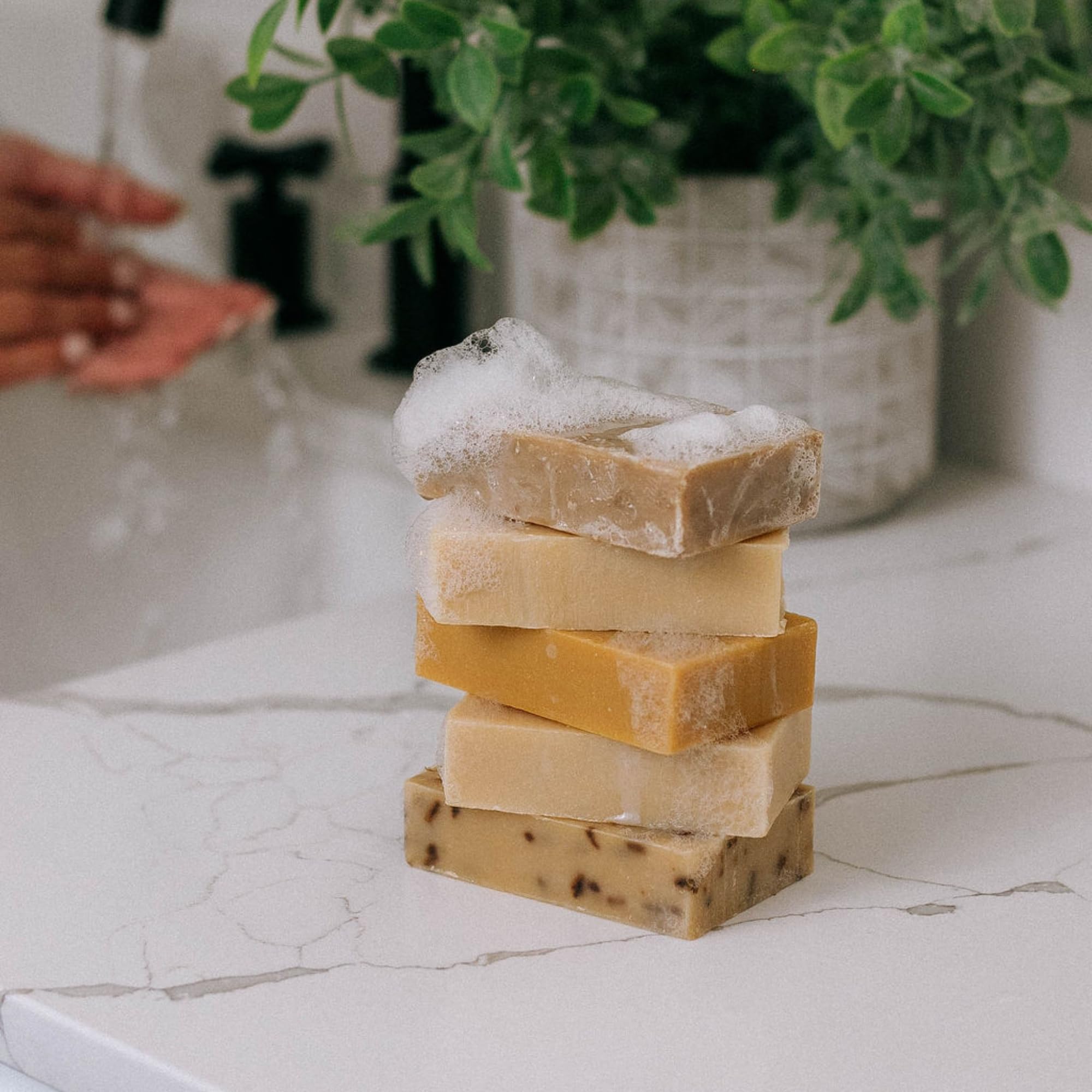 All Natural Goat Milk Soap – Lavender Blossom, Handmade in the USA (4 x 4.5 oz)