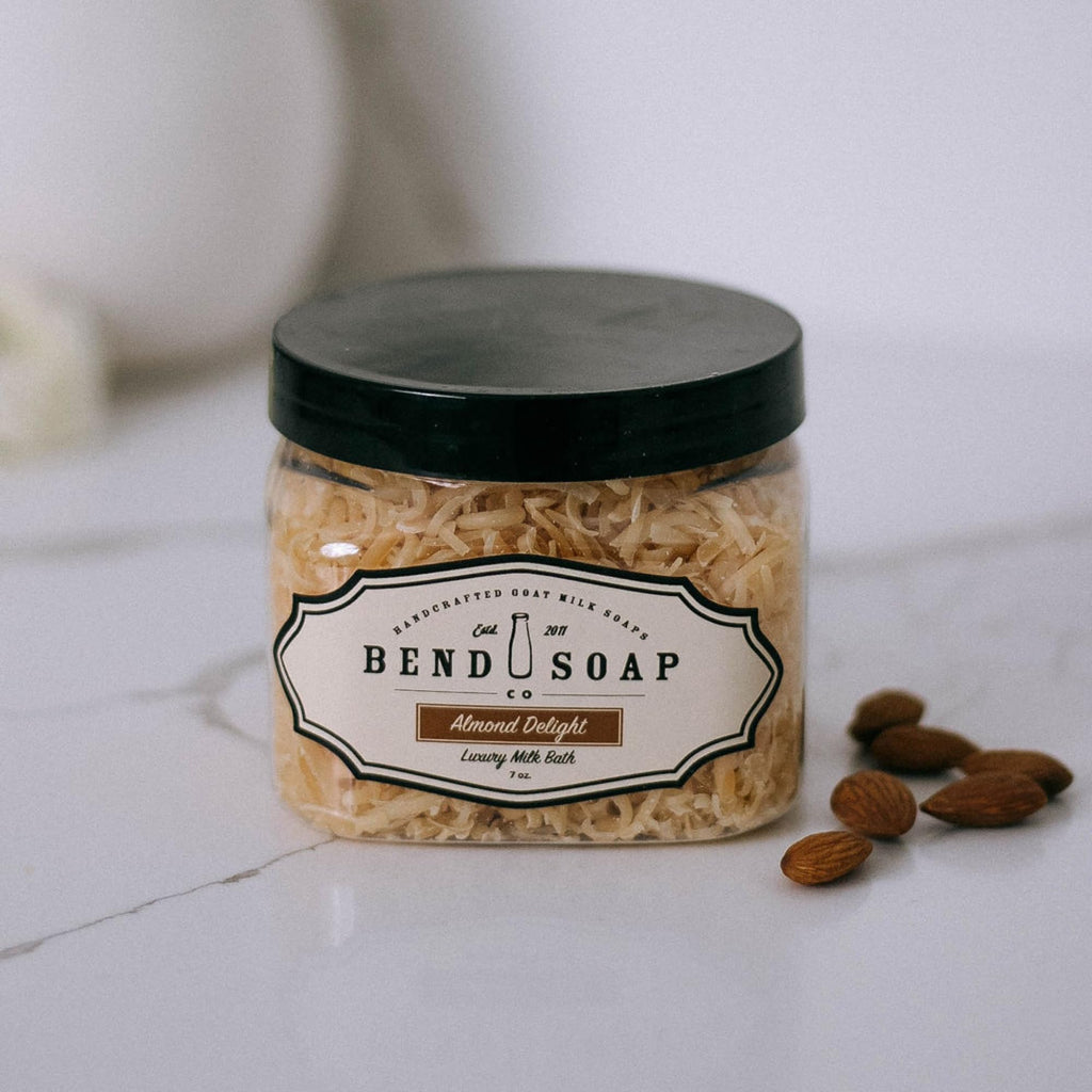 Almond Delight Goat Milk Bath by Bend Soap Co. – Hydrating All-Natural Soak (2 lbs)
