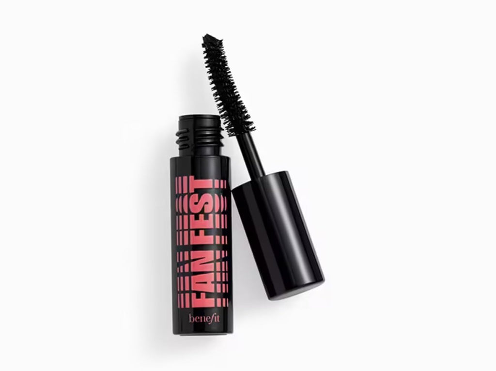 Benefit Fan Fest Mascara Travel Size - Fanning & Volumizing, Hyper Black, Unboxed