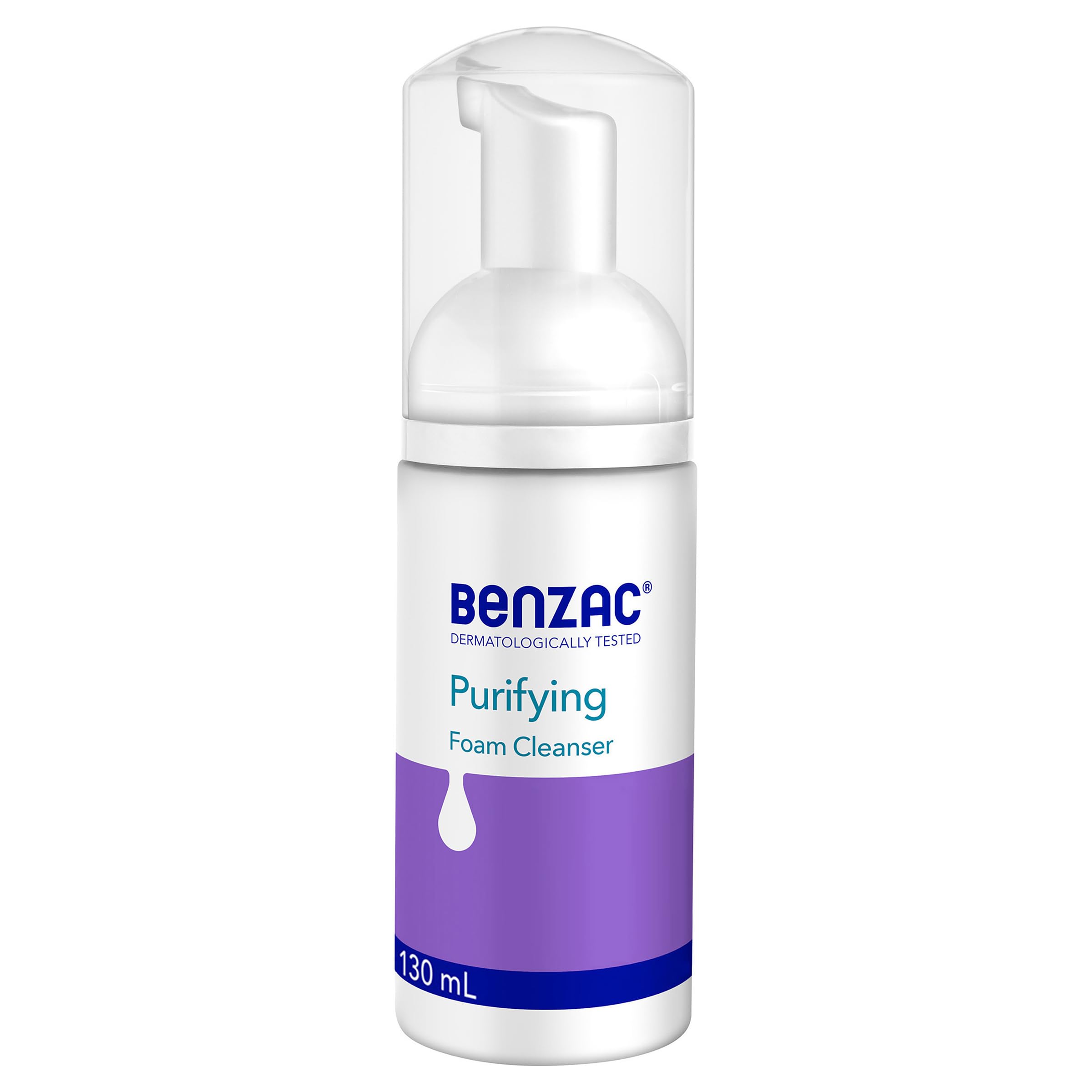 Benzac Daily Facial Foam Cleanser 130ml_AB – Oil-Control Foaming Cleanser for Oily/Combination Skin