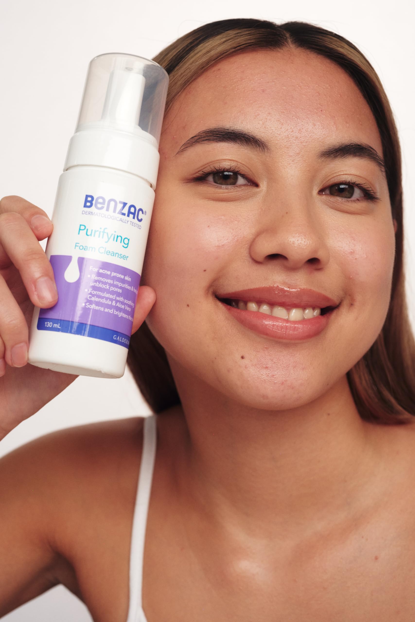 Benzac Daily Facial Foam Cleanser 130ml_AB – Oil-Control Foaming Cleanser for Oily/Combination Skin