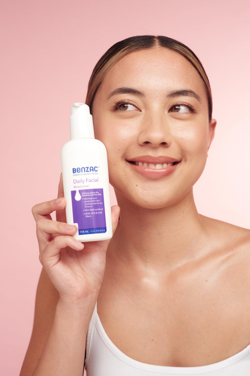 Benzac Daily Facial Moisturiser 118ml – Lightweight, Oil-Free Hydration for Acne-Prone Skin