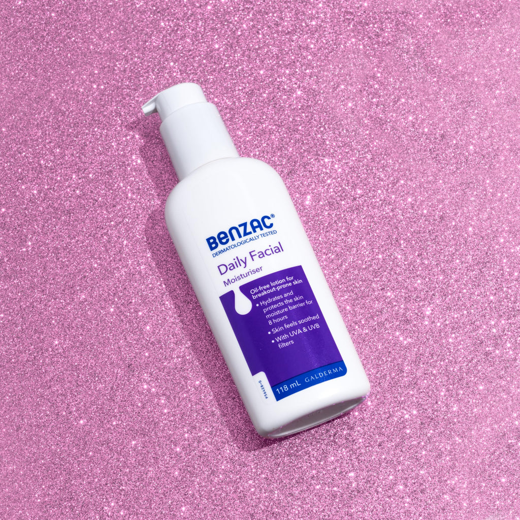 Benzac Daily Facial Moisturiser 118ml – Lightweight, Oil-Free Hydration for Acne-Prone Skin
