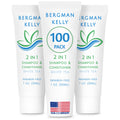 BERGMAN KELLY Travel Size 2-in-1 Shampoo & Conditioner | White Tea, 1 fl oz, 100 Pack