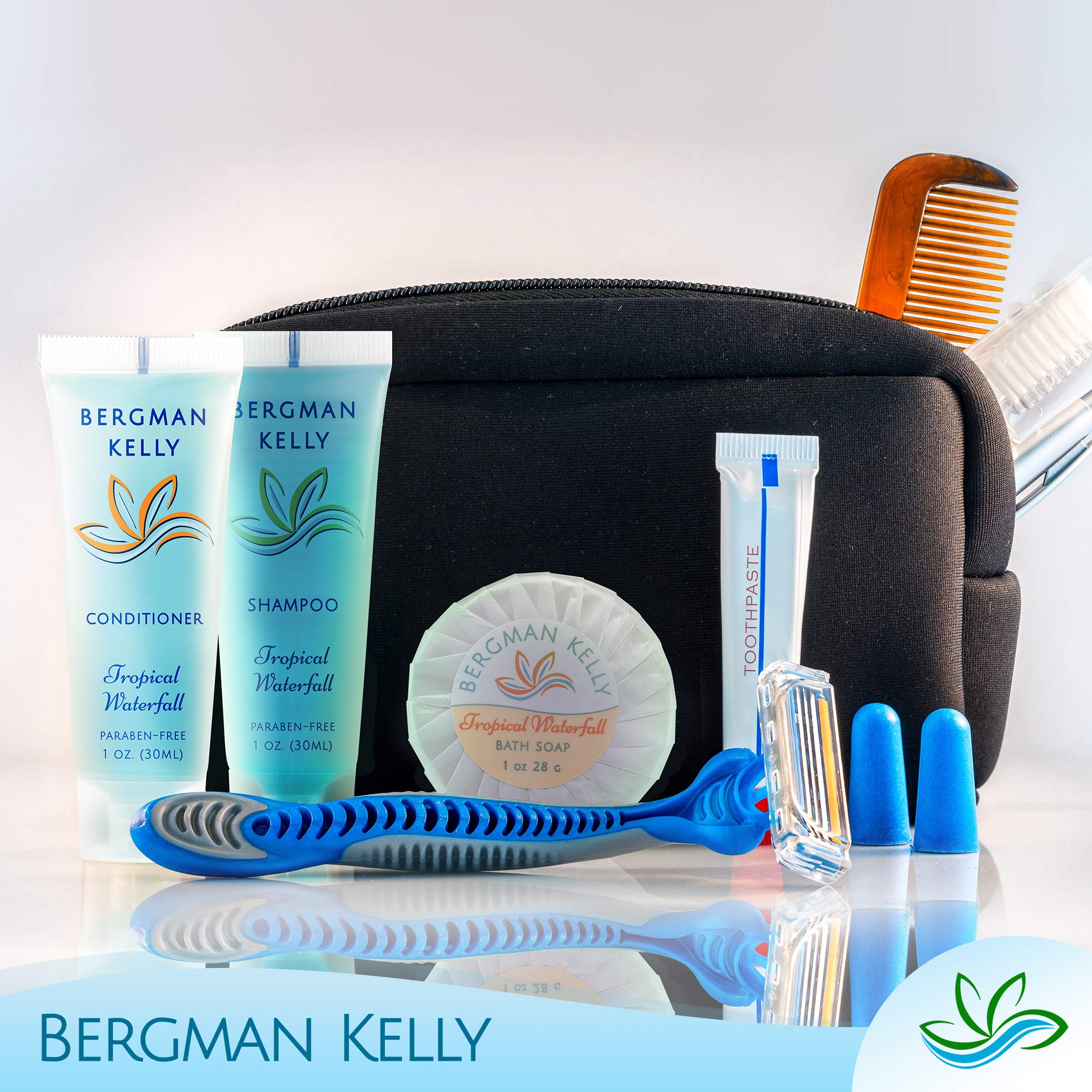 BERGMAN KELLY Travel Size Body Wash – Tropical Waterfall, 1 oz (100 Pack)