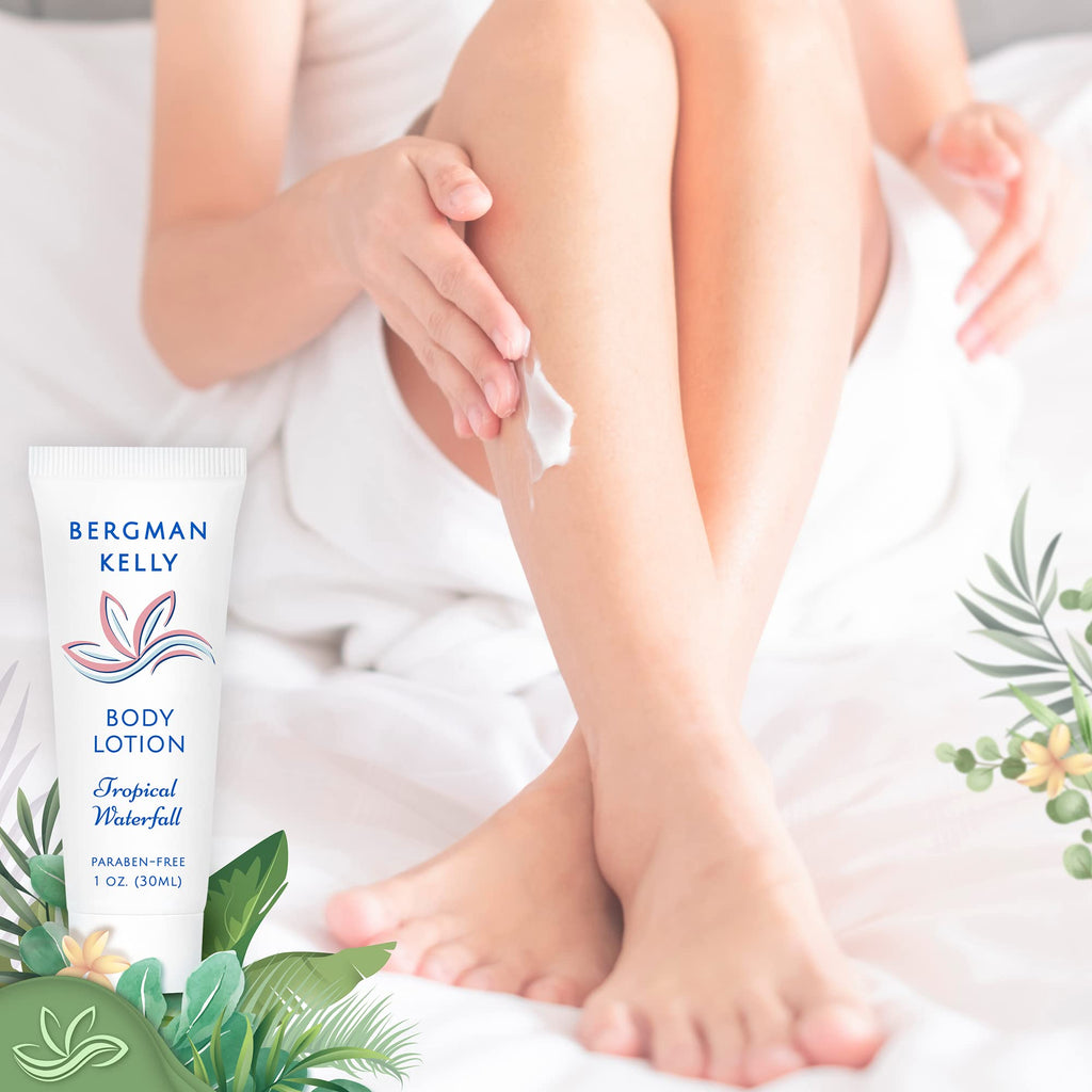 BERGMAN KELLY Travel Size Lotion 1oz – Tropical Waterfall, Hotel Bulk Amenities