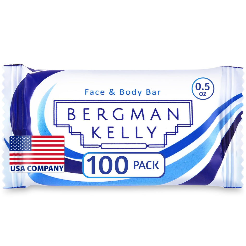 BERGMAN KELLY Hotel Soap Bars White Tea 0.5 oz 100 Count Travel Size