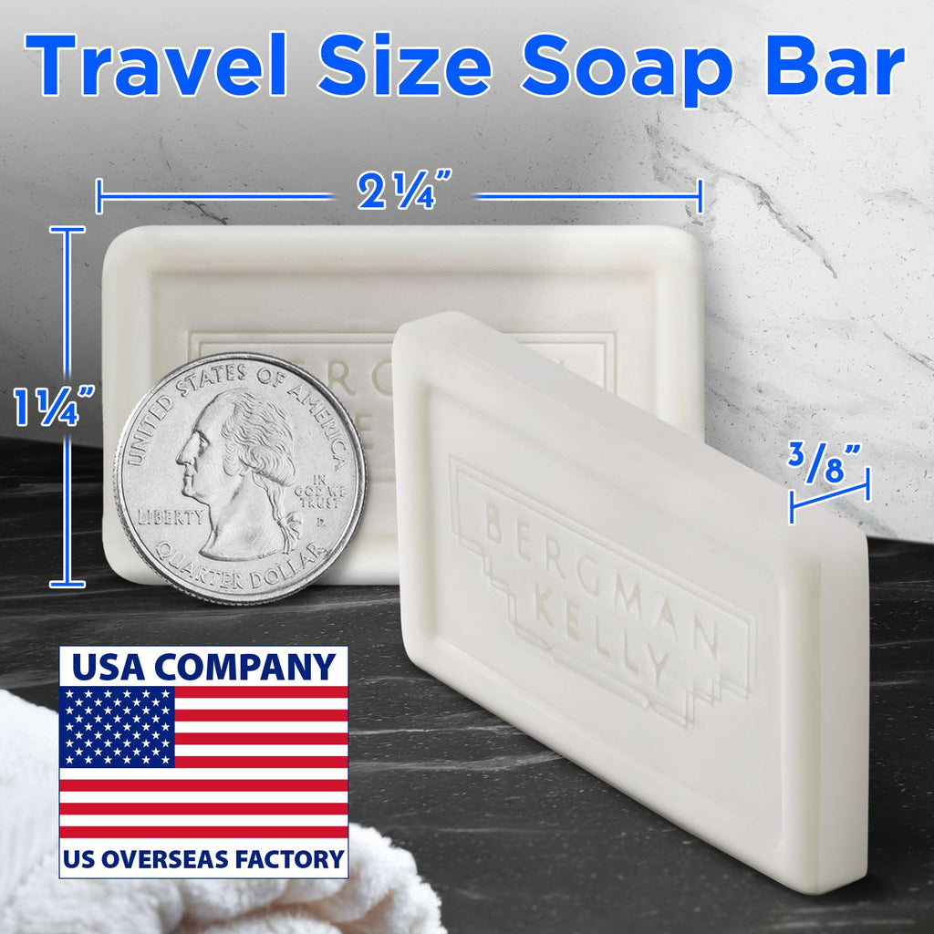 BERGMAN KELLY Hotel Soap Bars White Tea 0.5 oz 100 Count Travel Size