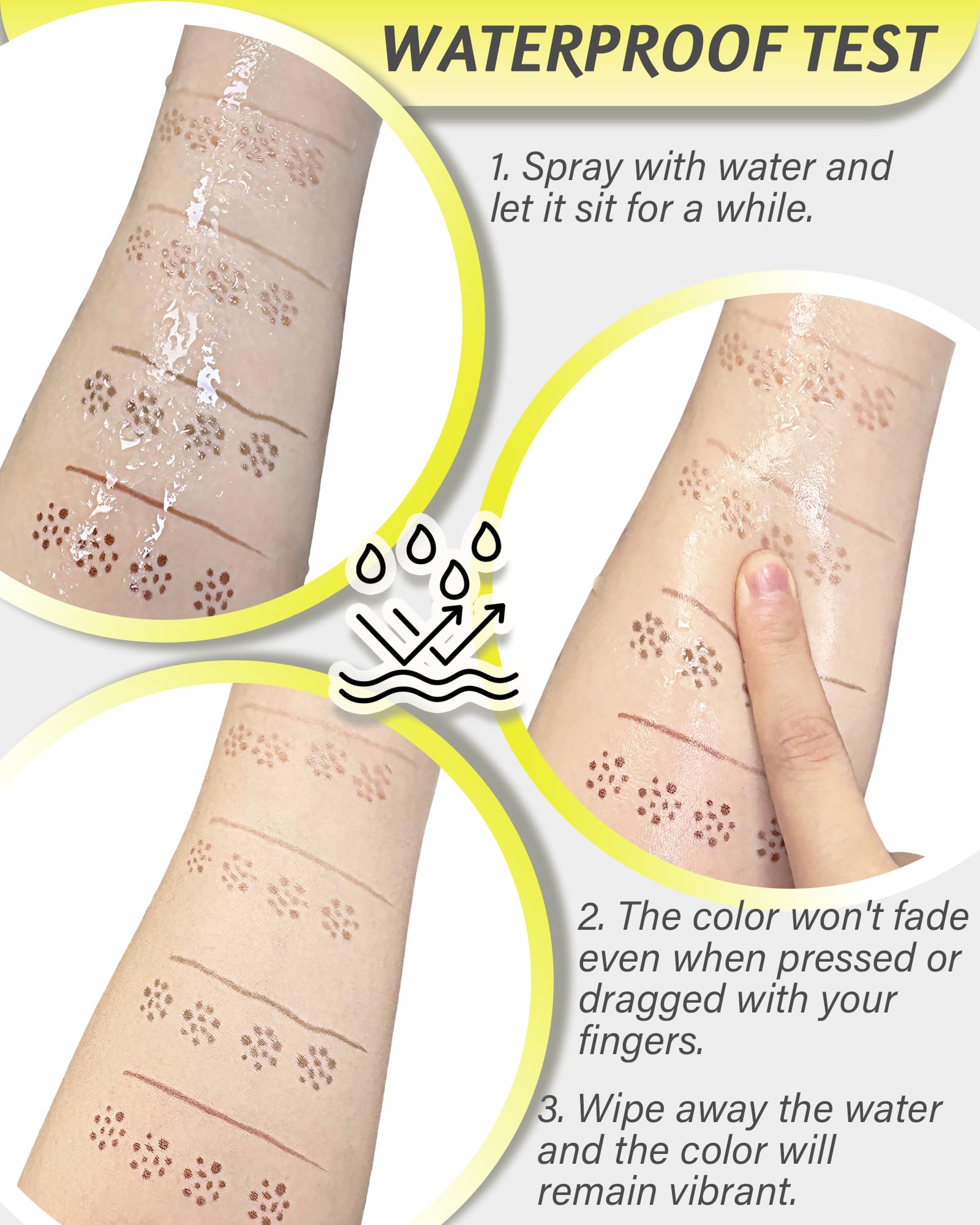 Berinist 4-Color Freckle Stamp Pen Kit — 2-in-1 Waterproof Freckle Pen for Natural Sun-Kissed Looks