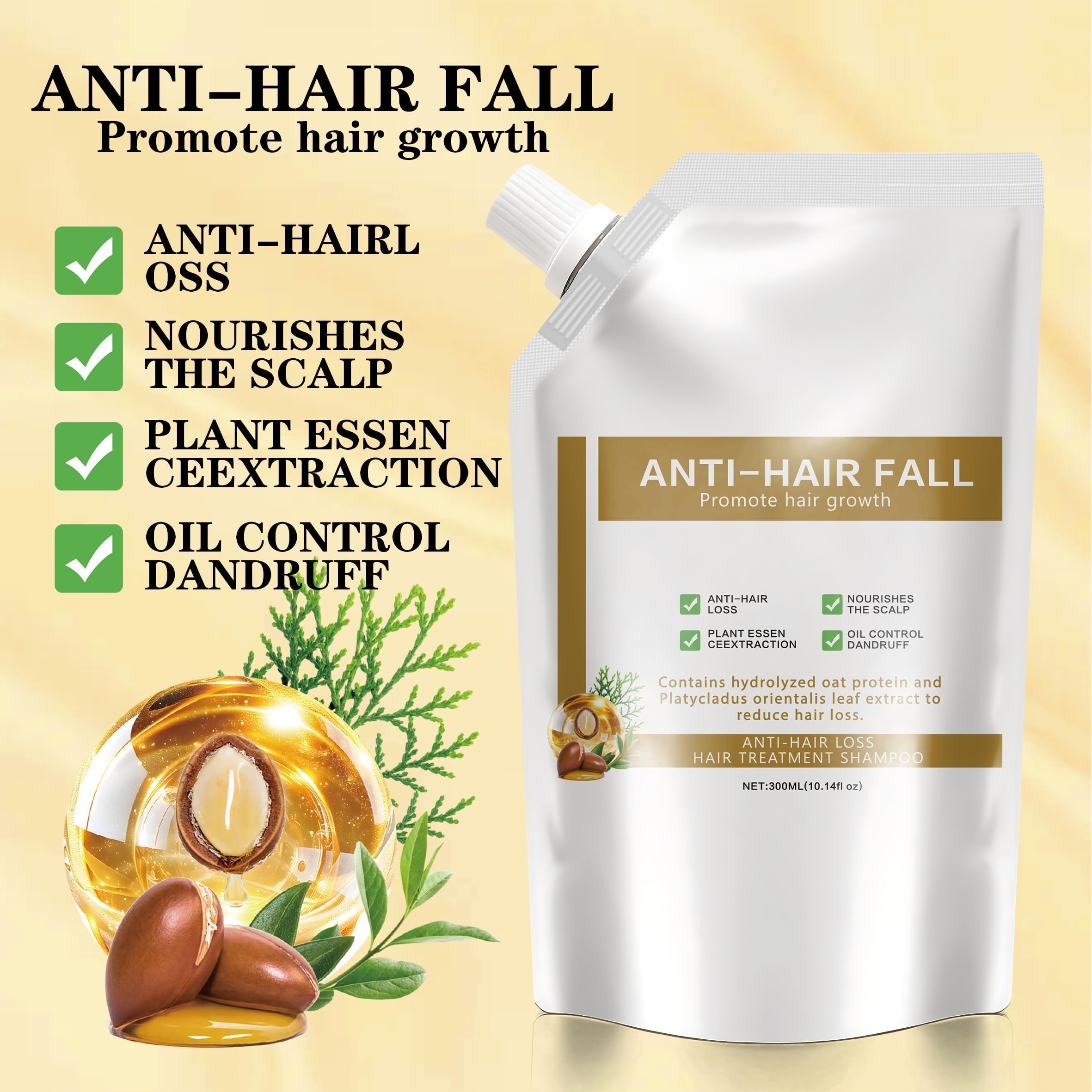 Bership Anti-Hair Loss Shampoo for Women – Botanical Care, All Hair Types, 2 x 200ml