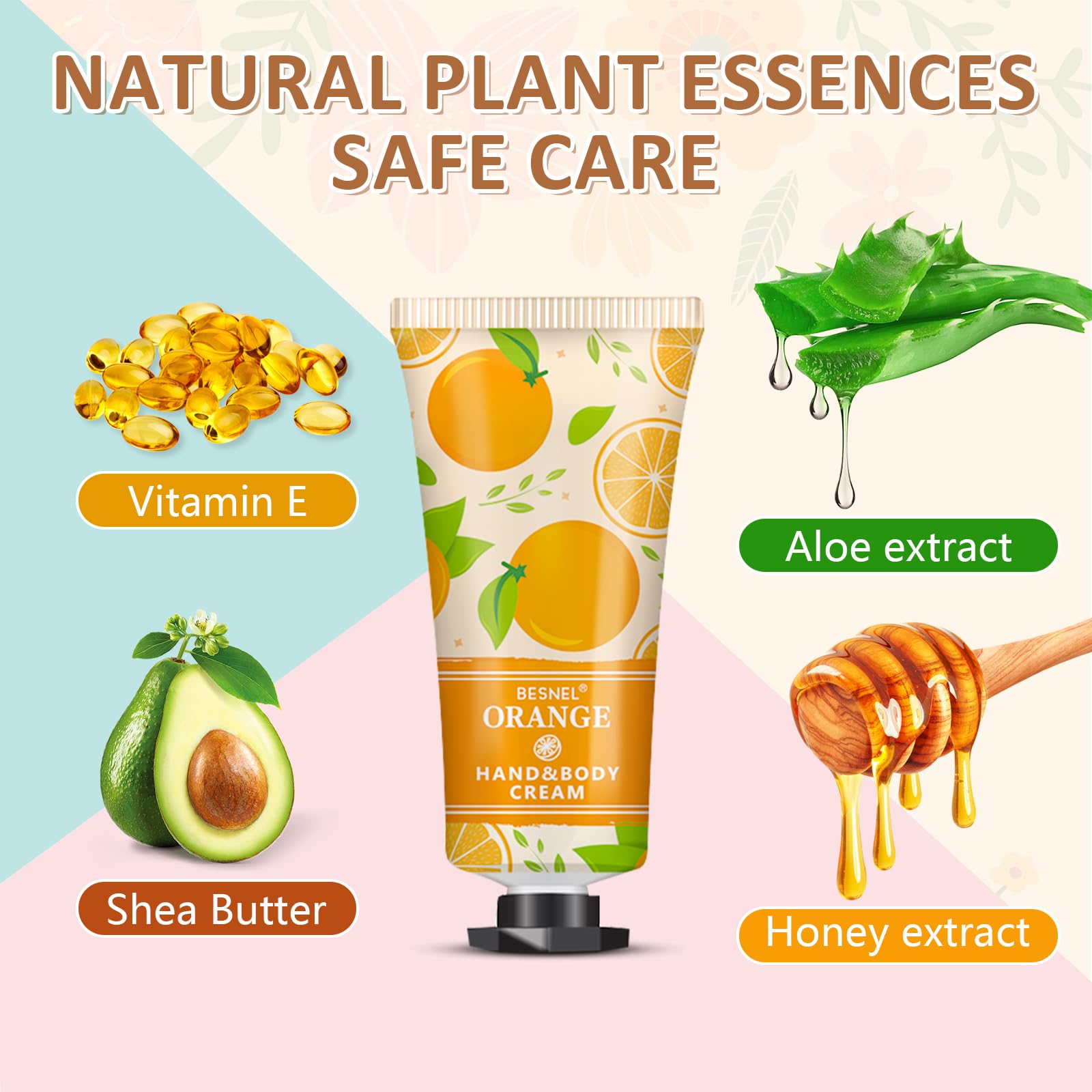 Besnel 60-Pack Hand Cream Gift Set – 12 Fragrances, Travel Size