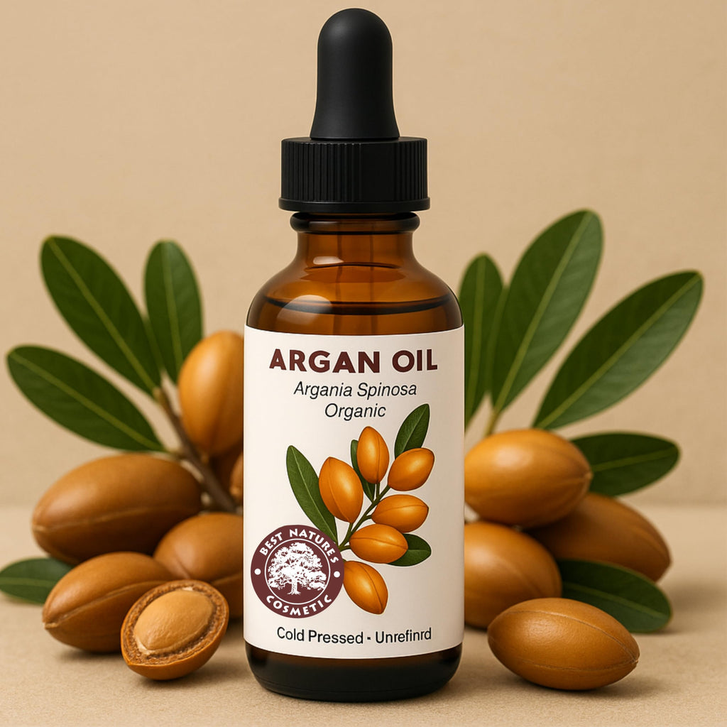 Best Nature's Cosmetics Argan Oil – 100% Pure & Cold-Pressed from Morocco – 2 fl oz