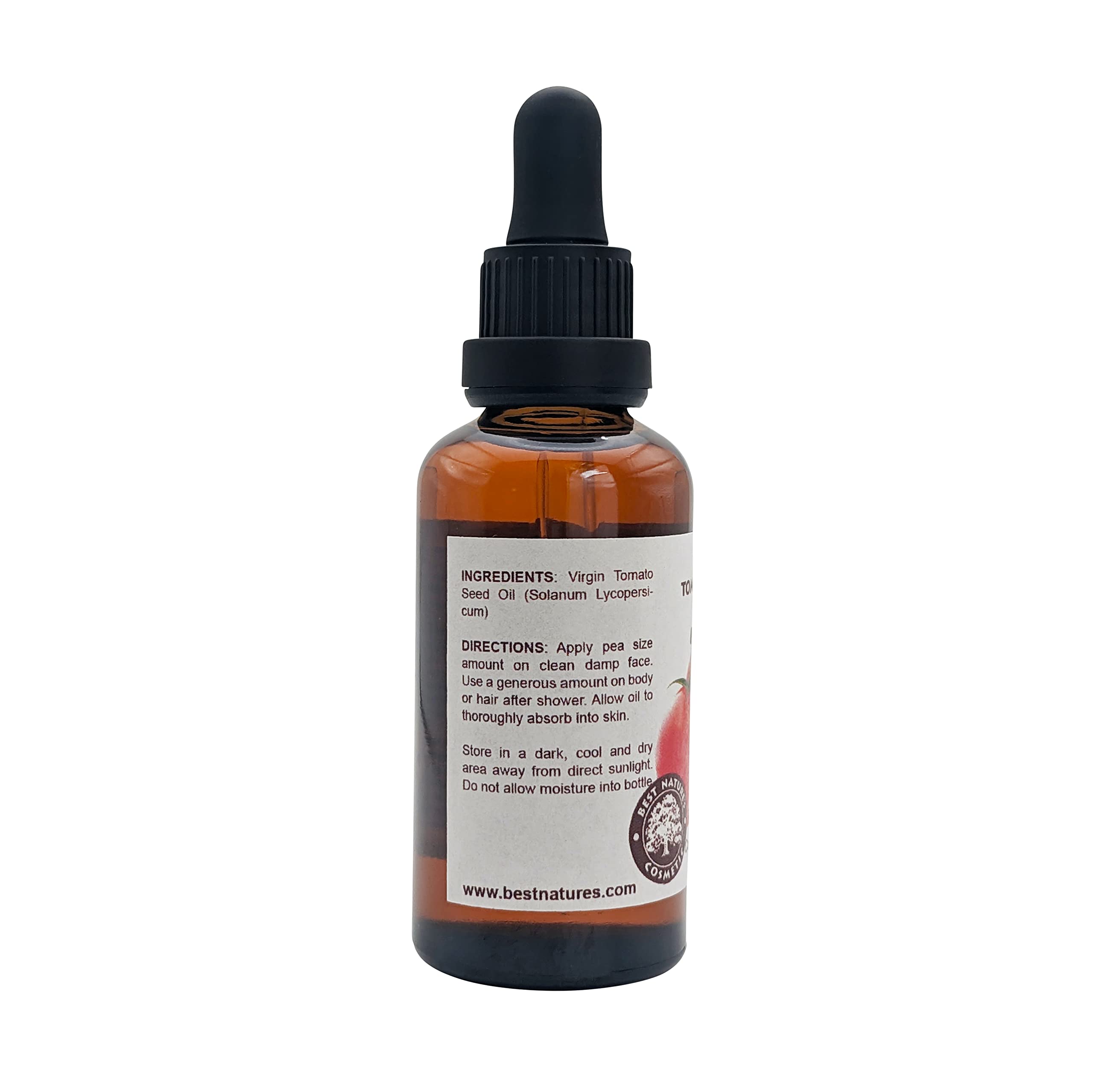 Best Nature's Tomato Seed Oil – Cold Pressed, Unrefined (2 oz) | Skin & Hair Moisturizer | Best Nature's Cosmetics