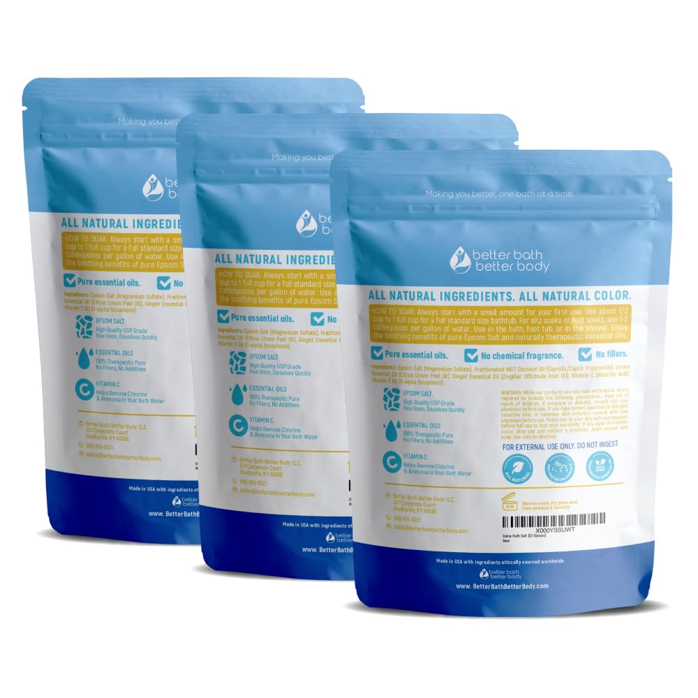 Detox Bath Salt (3-Pack) – 6 Lbs Total | Better Bath Better Body