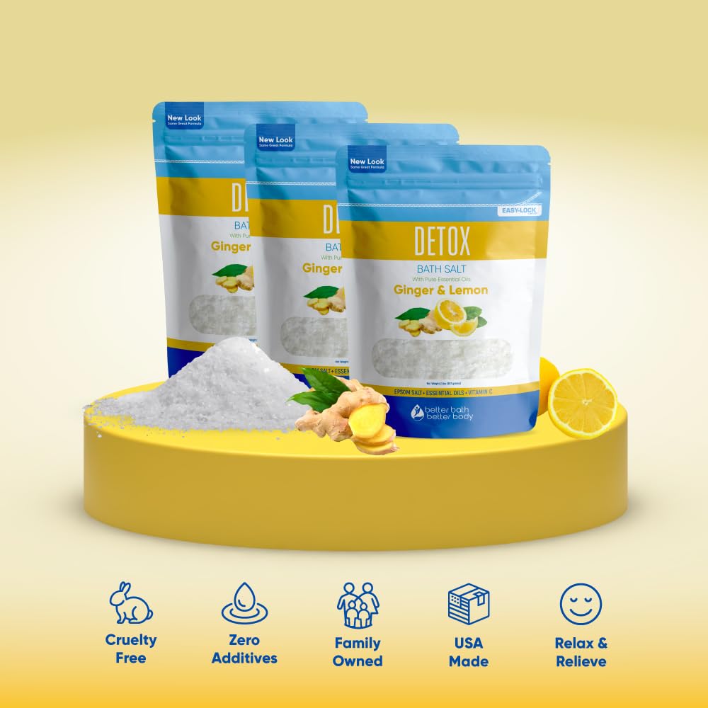 Detox Bath Salt (3-Pack) – 6 Lbs Total | Better Bath Better Body