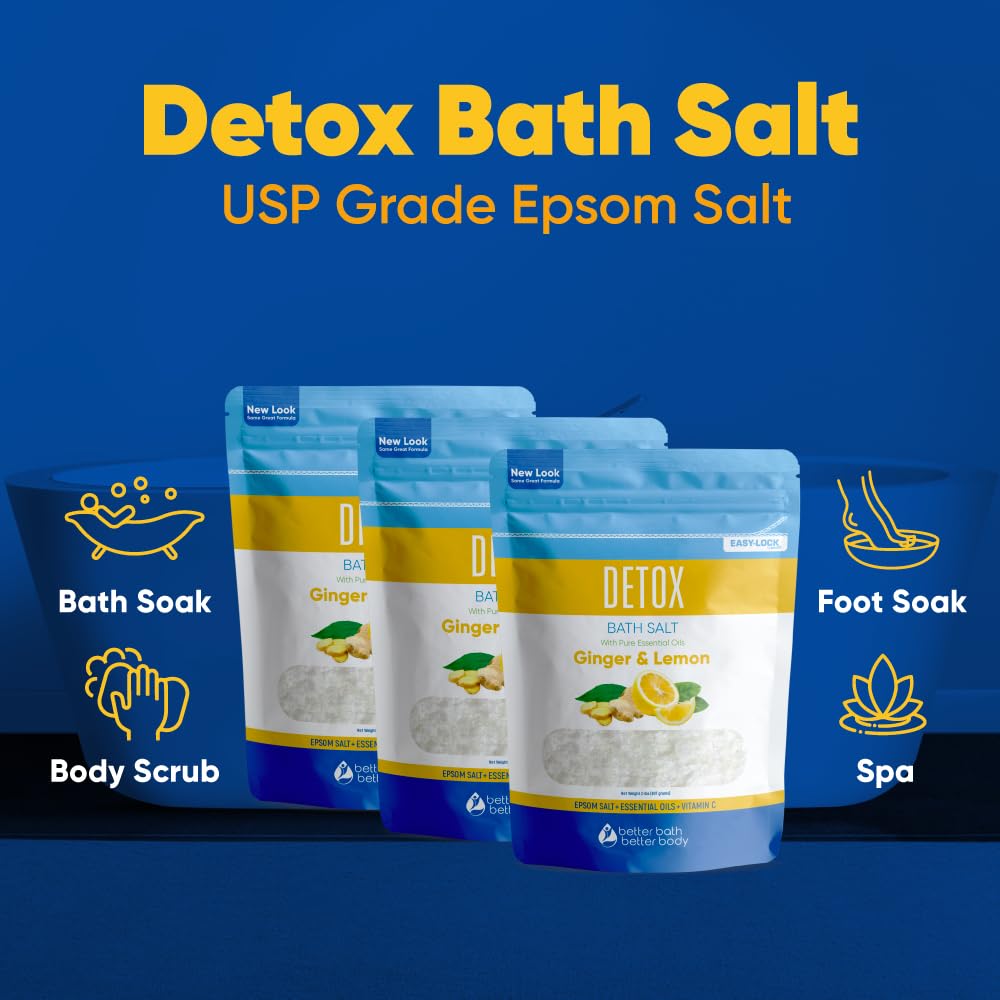 Detox Bath Salt (3-Pack) – 6 Lbs Total | Better Bath Better Body