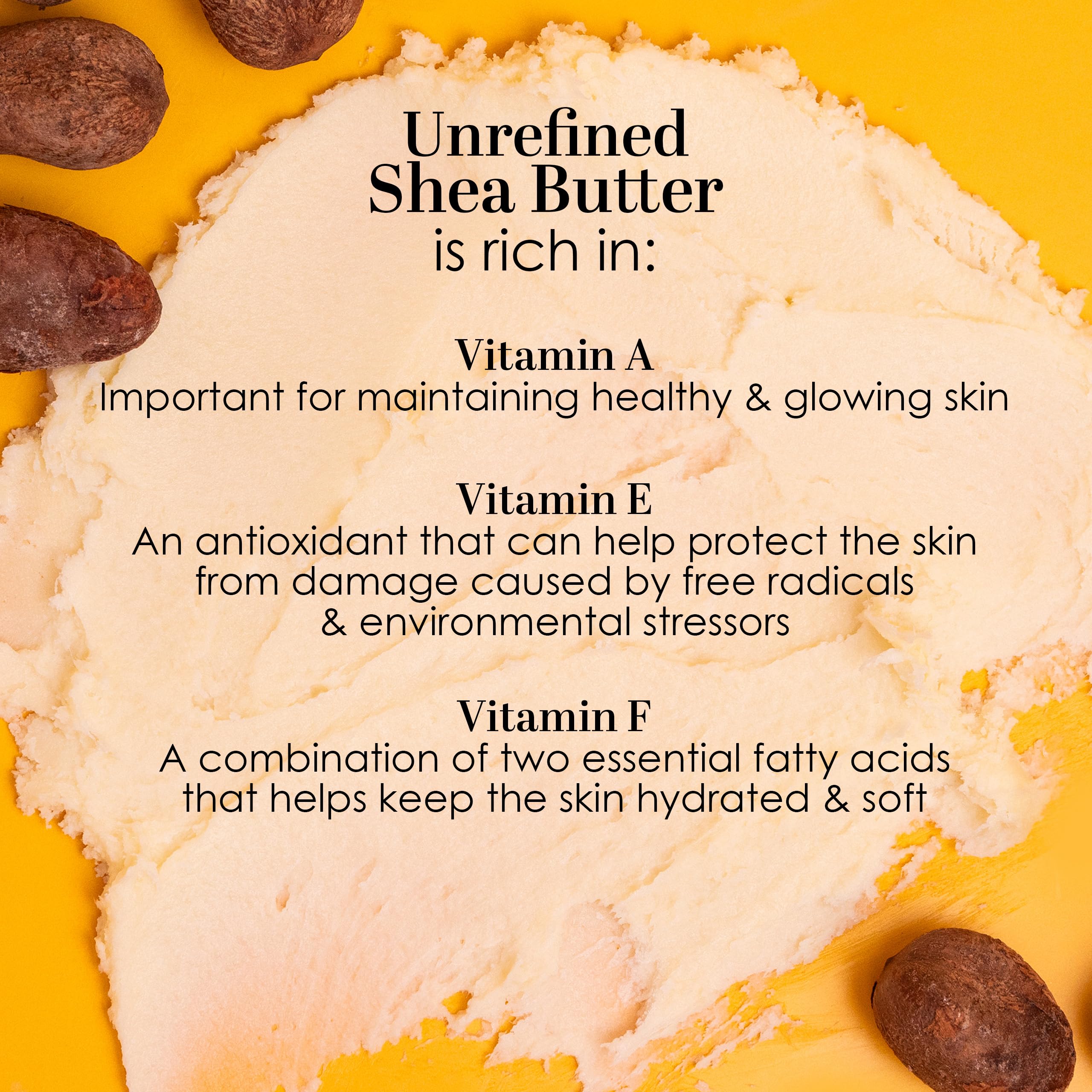 Better Shea Butter Raw Shea Butter – 100% Pure African, Unrefined Moisturizer for Hair & Skin | Smoky Scent | 8 oz Jar