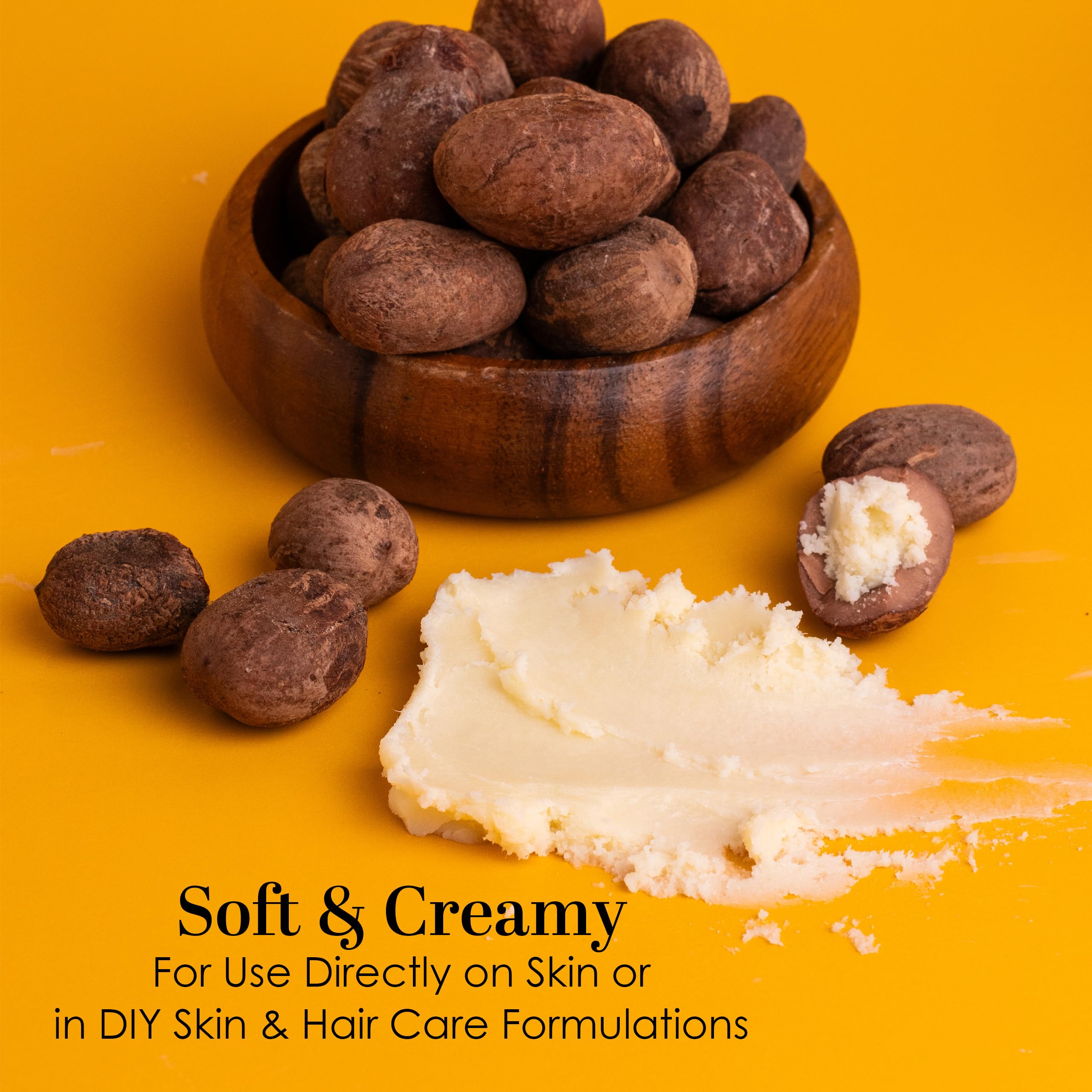 Better Shea Butter Raw Shea Butter – 100% Pure African, Unrefined Moisturizer for Hair & Skin | Smoky Scent | 8 oz Jar