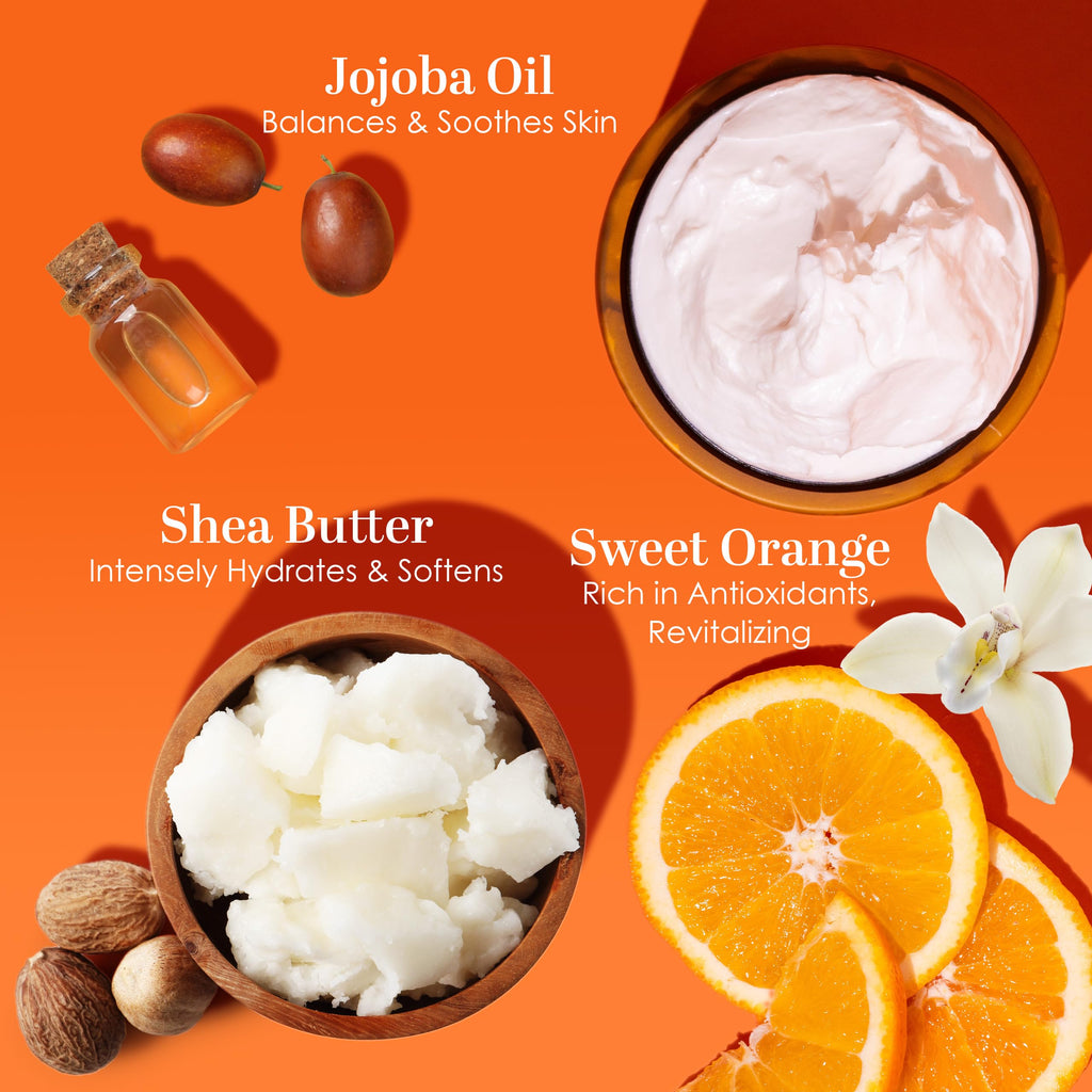 Better Shea Butter Sweet Orange Body Butter | Raw Shea, Jojoba Oil