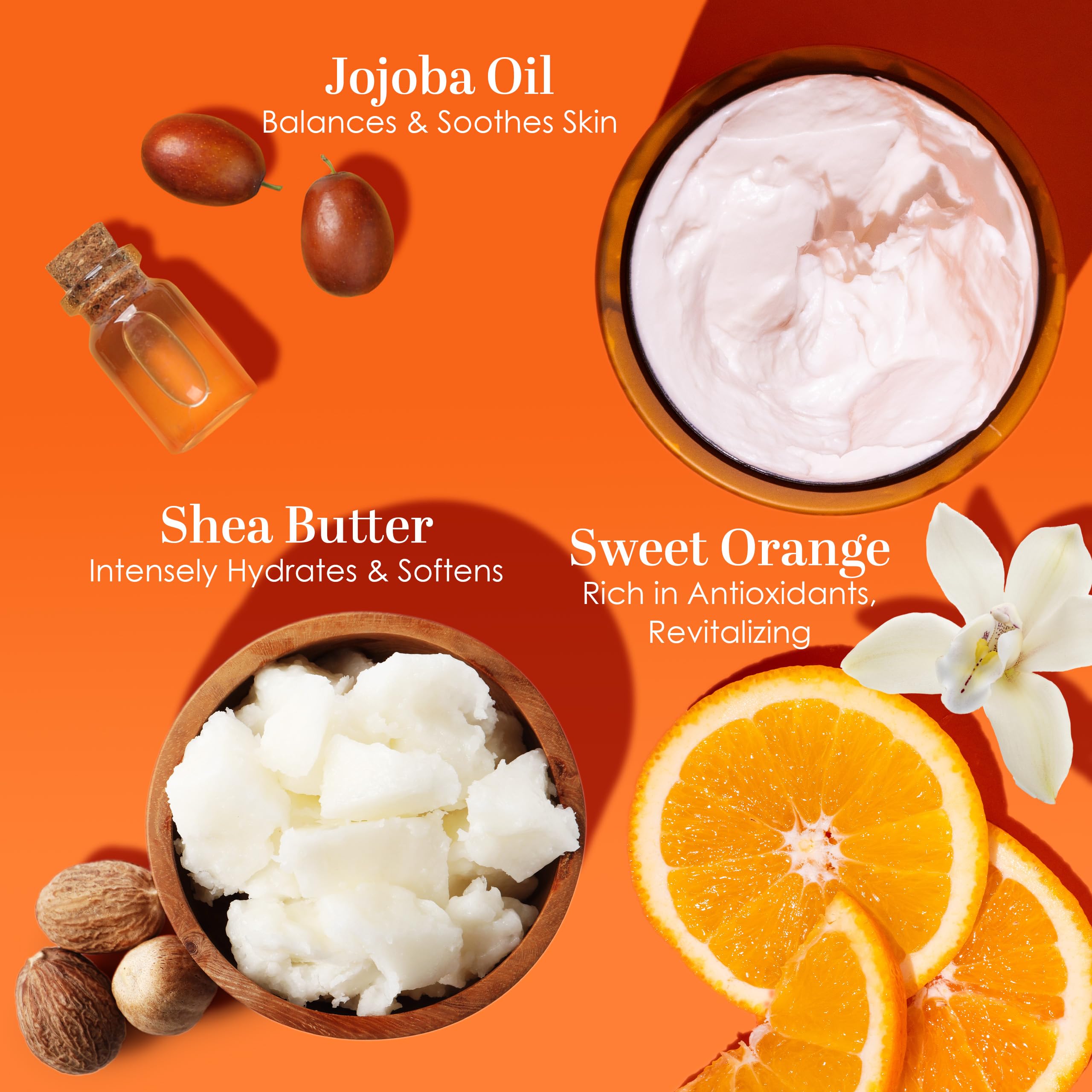 Better Shea Butter Sweet Orange Body Butter | Raw Shea, Jojoba Oil