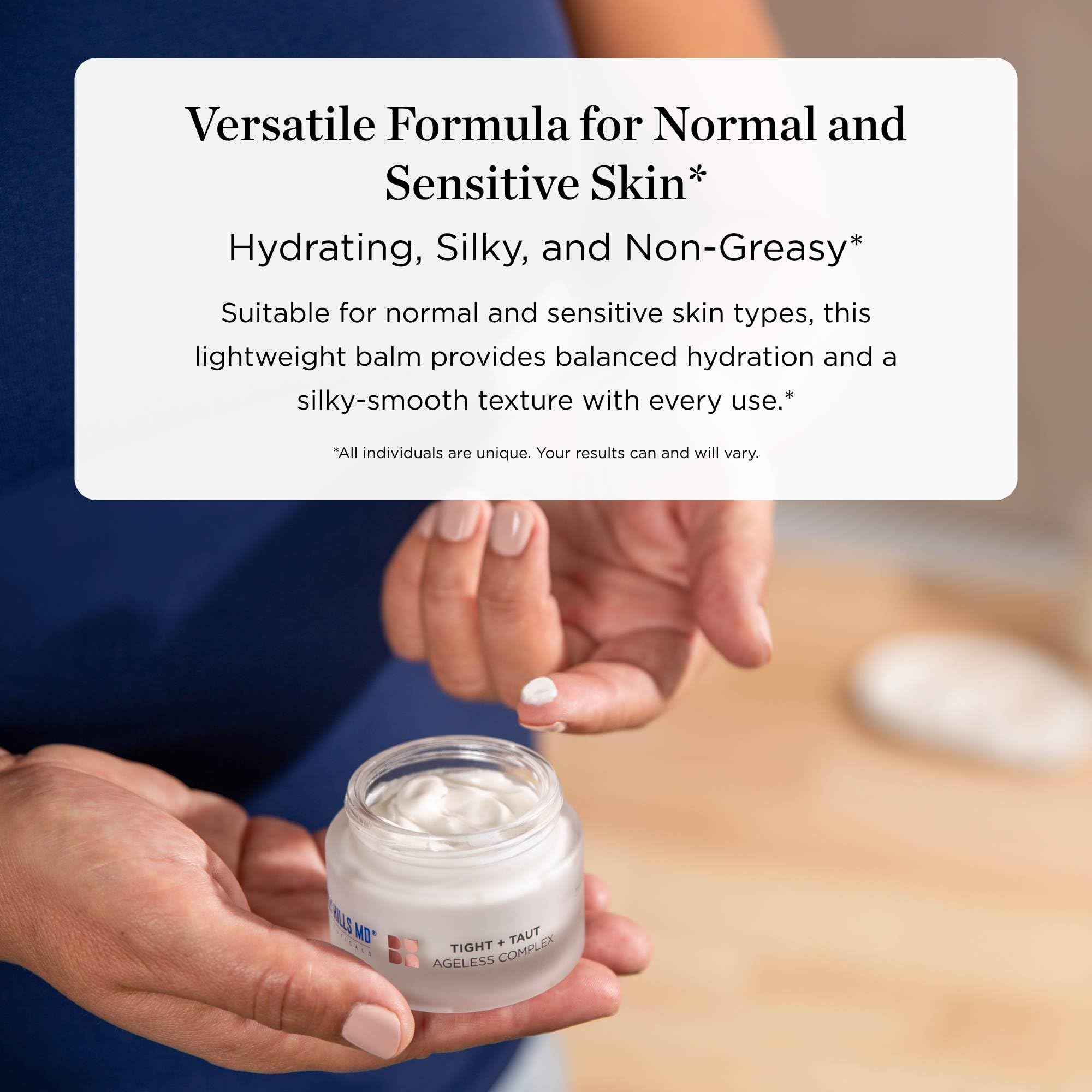 Beverly Hills MD Tight + Taut Ageless Complex – Anti-Aging Face Cream with Peptides & Botanical Extracts, 50 ml