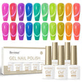 Bevimee Glitter Cat Eye Gel Nail Polish Kit — 10 Magnetic Colors