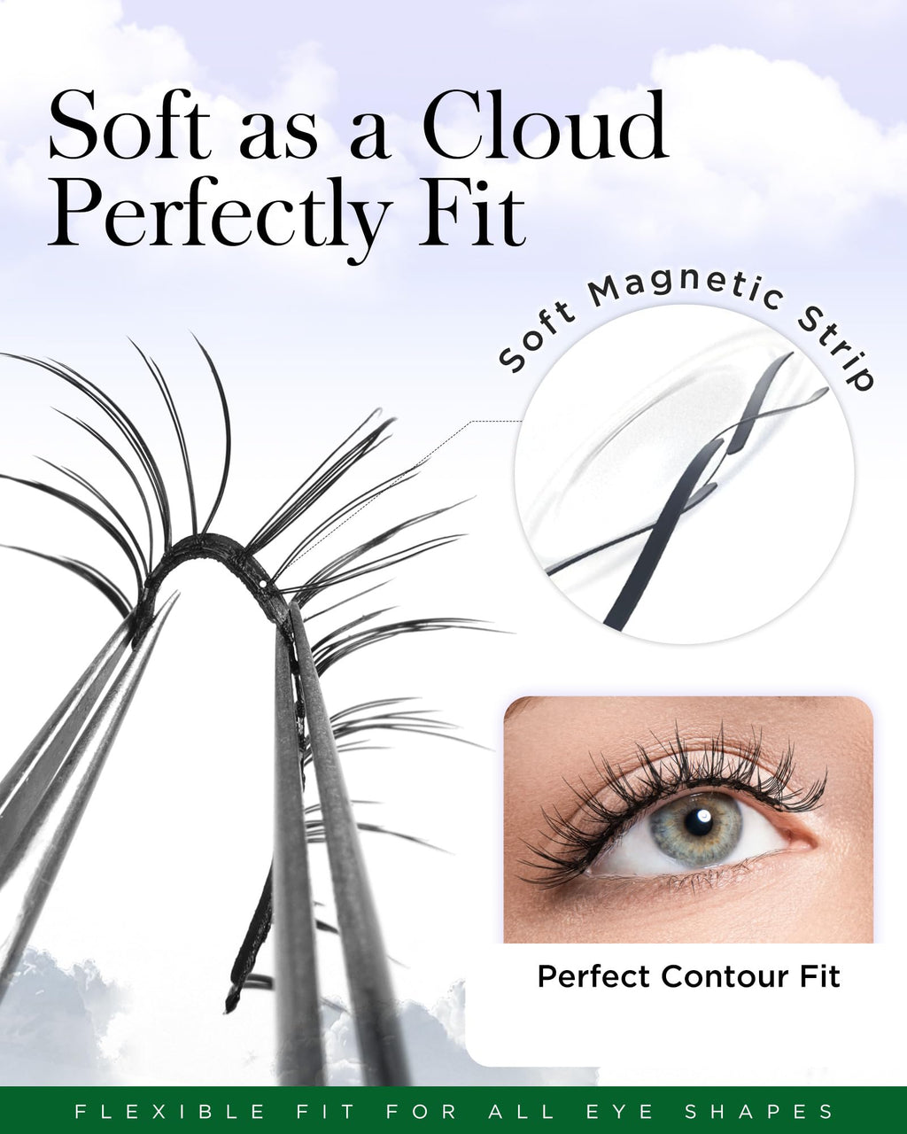 BEYELIAN Magnetic Eyelashes with Applicator Kit – Lightweight, Reusable, No-Glue Natural Look