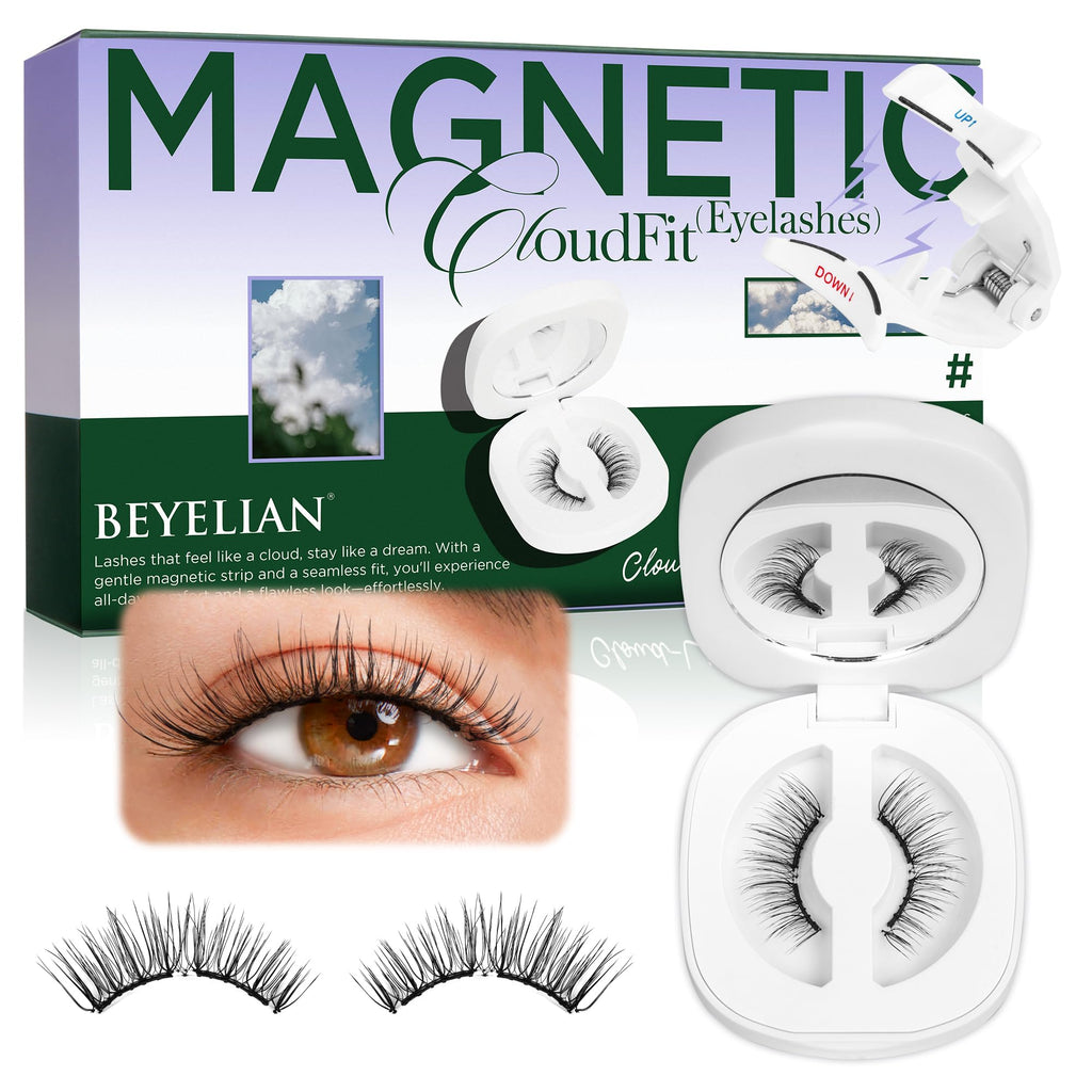 BEYELIAN Magnetic Eyelashes with Applicator Kit – Lightweight, Reusable, No-Glue Natural Look