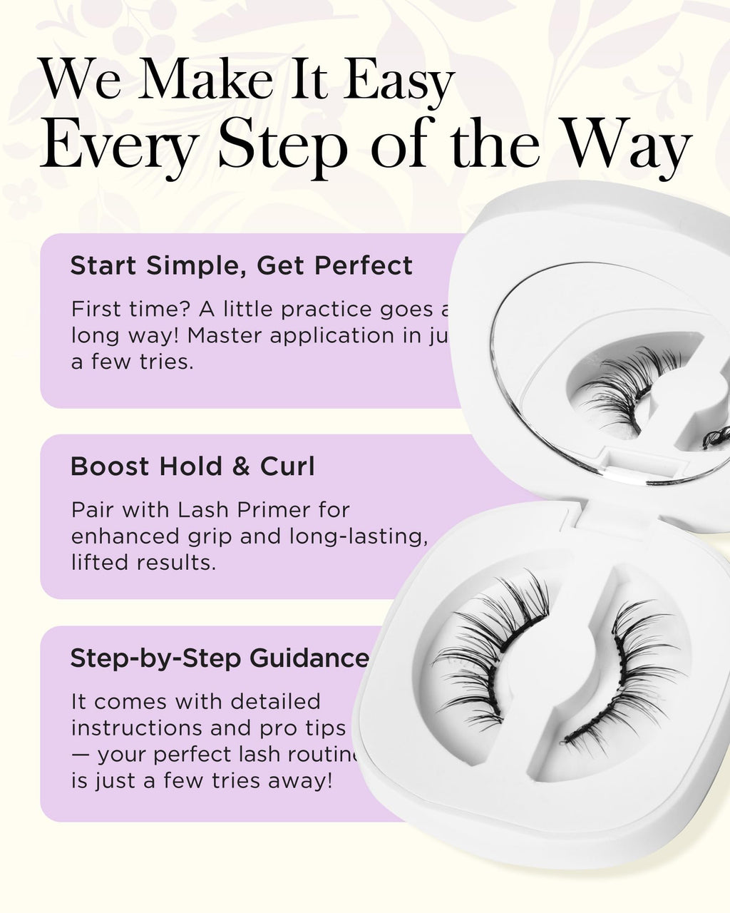 BEYELIAN Magnetic Eyelashes with Applicator Kit – No Glue, Lightweight Comfort