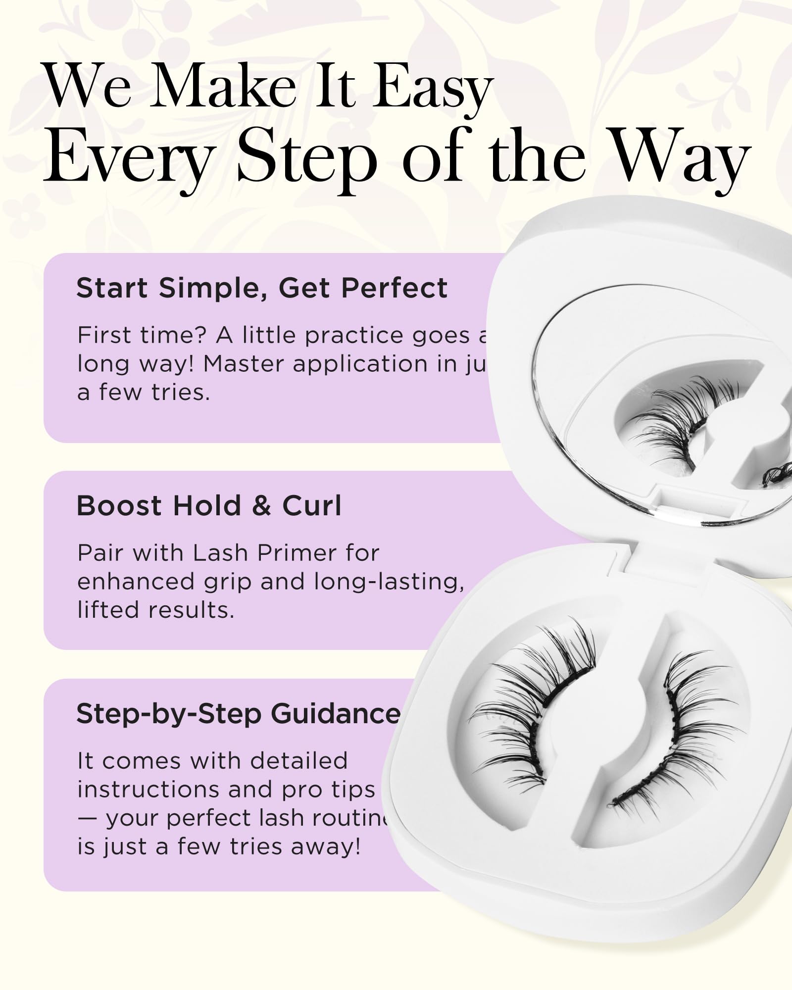 BEYELIAN Magnetic Eyelashes with Applicator Kit – No Glue, Lightweight Comfort